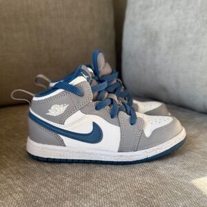 Blue & White Gray Nike Toddler 9C